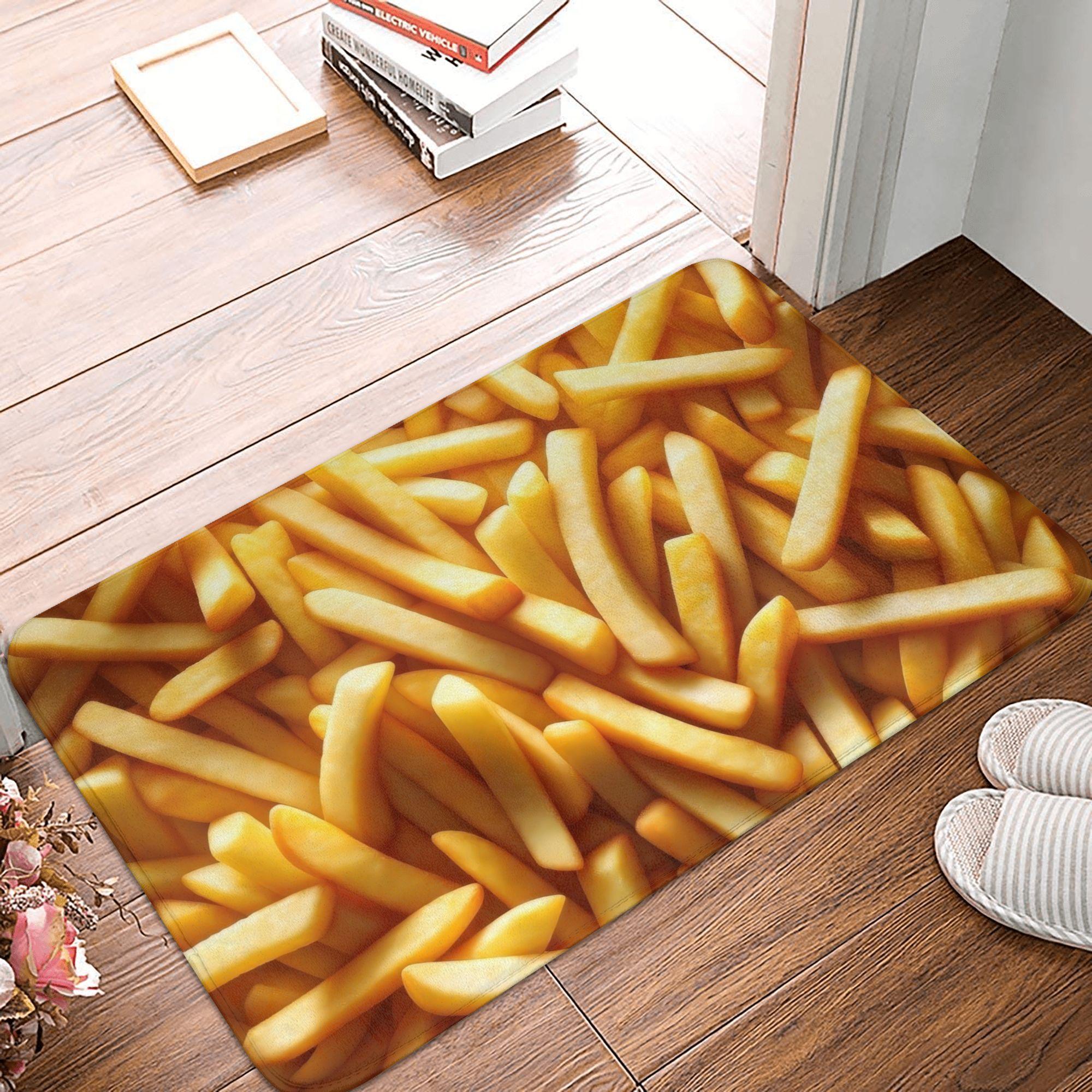 

Fun Street Pizza Pattern Floor Door Kitchen Bathroom Mat Anti-Slip Indoor Doormat Garden Entrance Rug Carpet Footpad 40cmx60cm