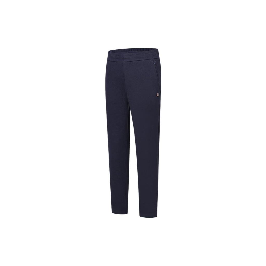 Fila Solid Color Straight Leg Fitness Knitted Sports Pants Women Bottoms Royal-Blue A61W341621A-NV