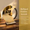 Rotatable Crescent Desktop Calendar 7.87x7.87in Holiday Table Decor  Home Table Display