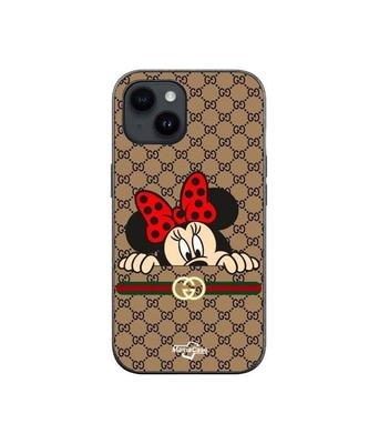 Capa para celular - Gucci - iPhone 13 - Macia - Silicone - Minnie
