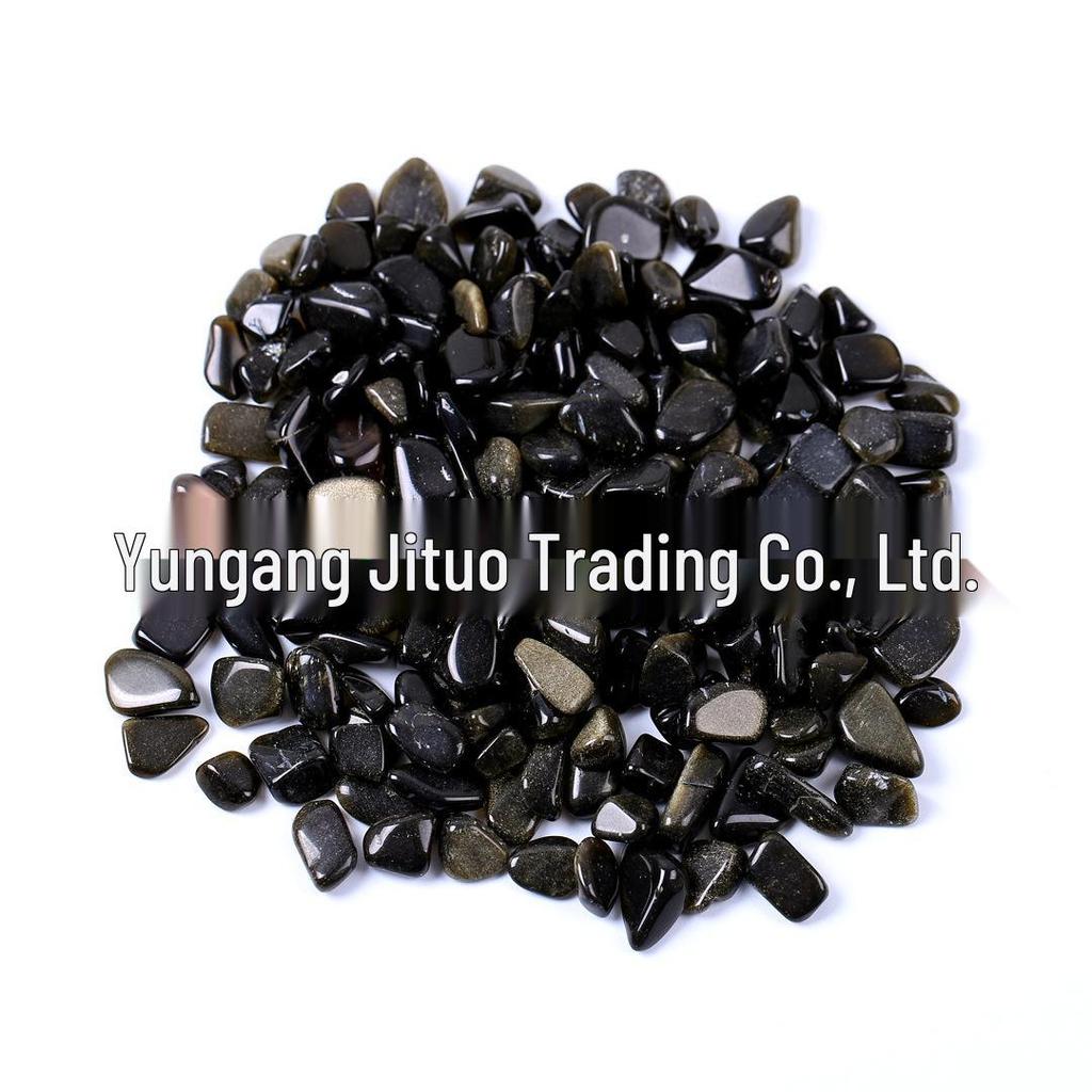 Natural Obsidian Crushed Stone for Home Decor and Educational Uses