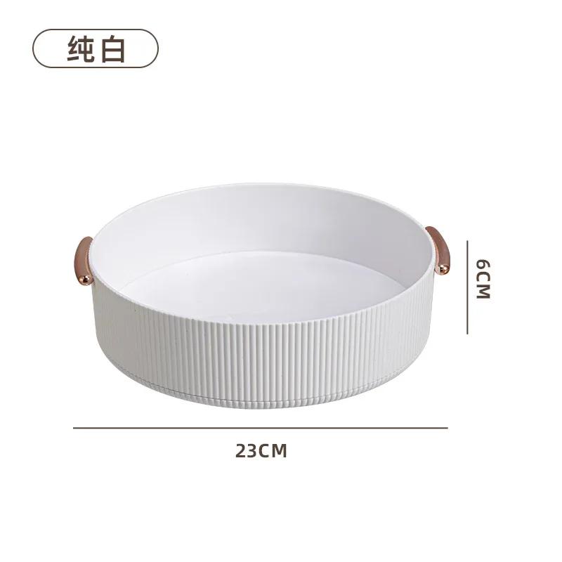 Kitchen Storage Spice Rack 360 Degree Rotating Cabinet Makeup Rotating Storage Box Non-slip Spice Rack Seasoning Box