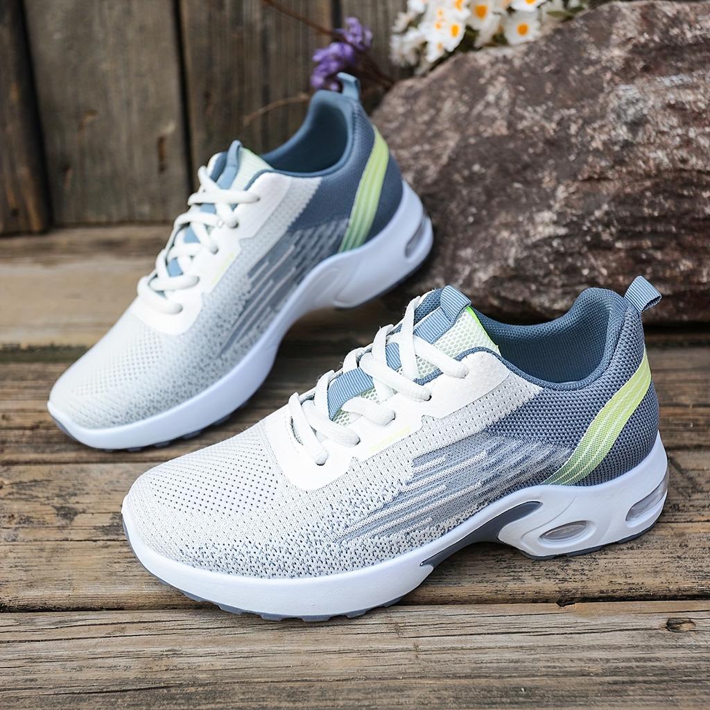 Breathable Mesh Sneakers, Lightweight Soft-soled Mesh Shoes, Women's Woven Lace-up Shoes, Suitable for Daily Outings, Running, Fitness