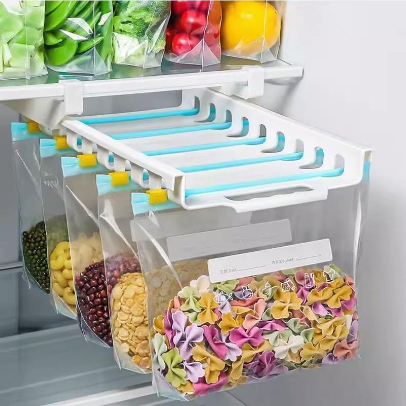 Food Storage Bag Organizer Thickened Sealed Fresh Keeping Zipper Slider Fridge Freezer Storage Bag for Vegetables Fruits Grains Cereals