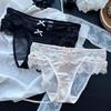 Lady Summer Charm Pure Desire Lovely Lace Mesh Low Waist Triangle Briefs