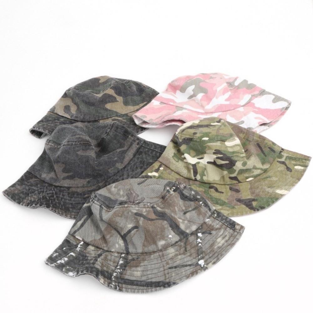 Sonnenschutz Panama Hut Camouflage Fischerhut Vintage Eimerhut Outdoor Reisen