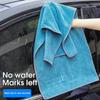 Thick and Absorbent Double-Sided Car Wash Towel for Gentle Cleaning and Waxing - Superfine Fiber and Short Wool Blend Amagi