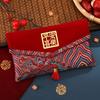 Traditional Spring Festival Red Envelope with Tassel Magnetic Snap Children's Money Bag Spring Festival Supplies Blessing