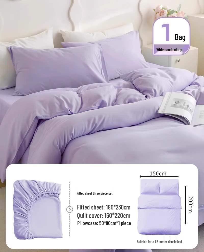 Sterilized Disposable Double Bedding Set: Includes Bed Sheets, Pillowcases, Duvet Covers, Fitted Sheets - Ideal for Travel and Hotels
