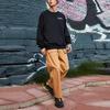 Li Ning Bestickter Lockerer Pullover Lässiges Sweatshirt Herren Sweatshirt Schwarz AWDRA37-1