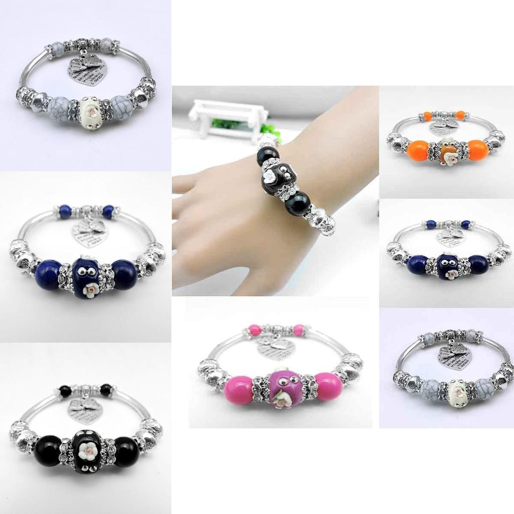 Elegant Silver Plated Color Indonesia Beads Bracelet For Women With Timeless Charm