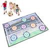Soccer   Game Mat Set Indoor Outdoor Foot  Toss Target Game Toss Soccer Goal Game with Soccer   for Boys