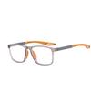 Unisex Ultralight TR90 Sports Blue Light Blocking HD Square Reading Glasses Prescription Eyewear