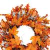 Herbst-Türkranz Herbsternte-Kränze Für Haustür Herbst-Bauernhaus-Kranz Mit Beeren und Ahornblatt Für Draußen