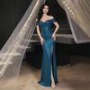 Sexy Night Dress, Evening Dress with Sleeves, SPA Foot Massage K-song Club, Soft Massage Technician, Working Clothes Look Thin