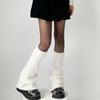 Women Flared Loose Foot Cover Winter Furry Solid Color Leg Warmers Streetwear