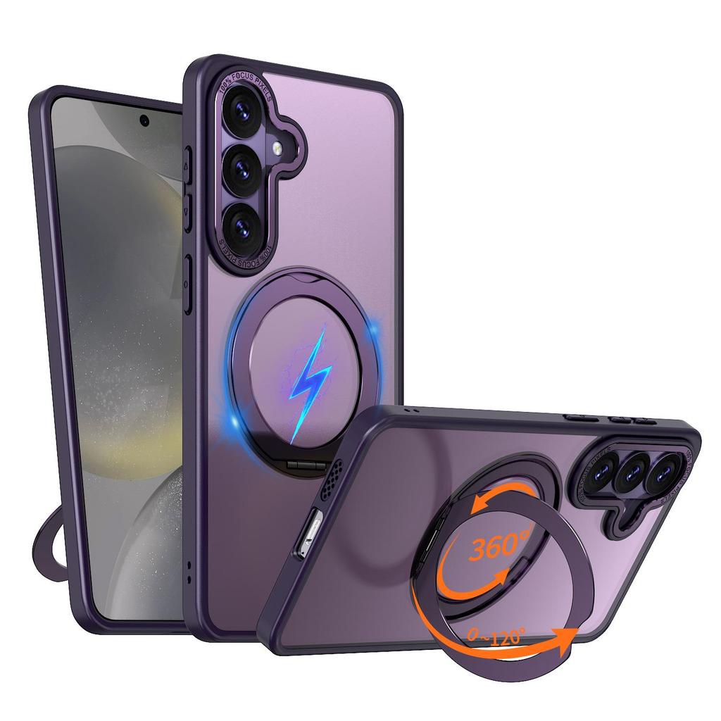 Samsung S26 Ultra Telefoonhoesje met 360 Draaibare Standaard - Valbestendig Beschermhoesje voor S25/S24 Plus