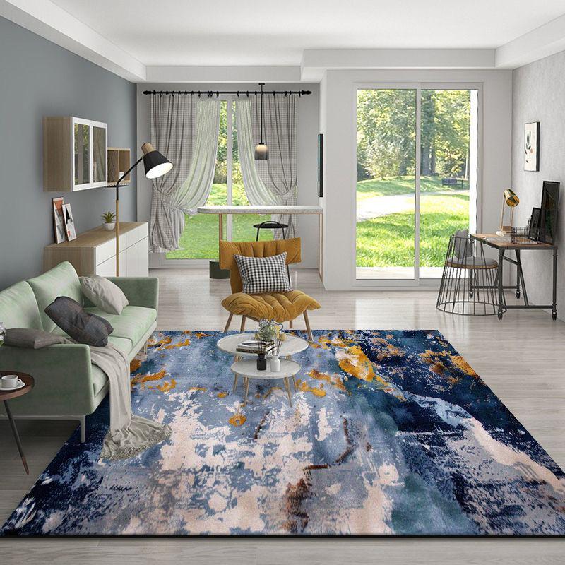 Abstract Large Area Carpet Living Room Nordic Style Decoration Sofa Area Rug for Bedroom Cloakroom Easy Clean Non-slip Floor Mat