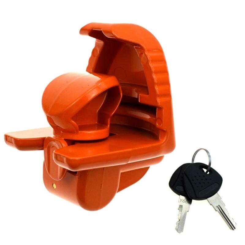 

Sturdy Metal Trailer Link Protection Device Anti Theft Mechanism For Pickups Campers And Mobile Homes Available In Black Yellow Red 1 оранжевый