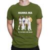 Fashion Mamma Mia Music T-Shirts for Men Round Neck 100% Cotton T Shirt A-ABBA Band Short Sleeve Tee Shirt Birthday Present