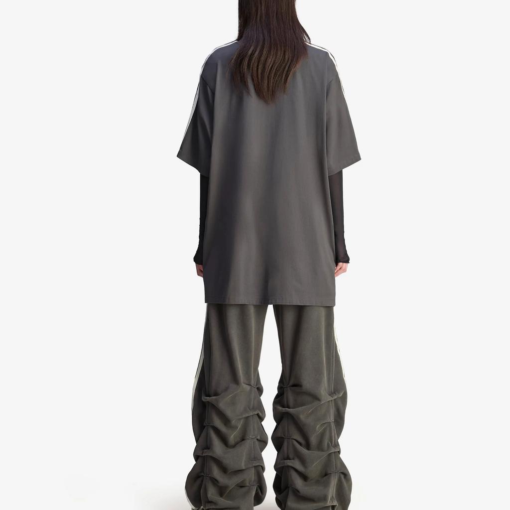 Adidas X Avavav Cut Out T-skjorte Karbon Unisex Topper Grå JP4858
