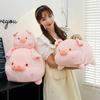 Lustige Schwein Puppe Anime Plüschtiere Liegende Schwein Puppe Schlafkissen Mädchen Kinder Stoffpuppen Cartoon Spül-Schwein Puppe Spielzeug Mädchen Geschenke