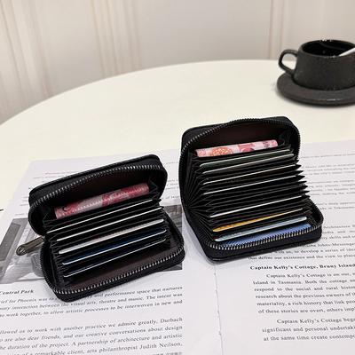 Anti-degaussing Card Bag, Female Multi-card Position, Credit Card ID Position, Card Clip, Bank Card Bag, Change, Driver's License, Card Organ.