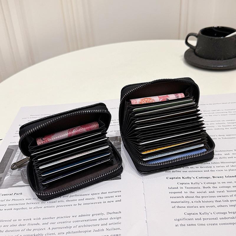 New Card Bag Wallet Integrated Large-capacity Anti-theft Brush Men's Multi-card Women's Card Bag Clutch Bag