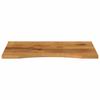 Vidaxl Blat Biurka, Z Wycięciem, 90X50X2,5 Cm, Surowe Drewno Mango
