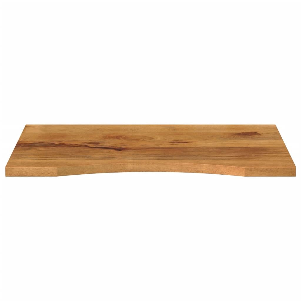 Vidaxl Blat Biurka, Z Wycięciem, 90X50X2,5 Cm, Surowe Drewno Mango