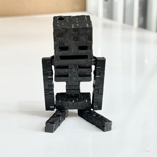 Pixel Robot Ornament Fidget Toy Mini Robot Figurine DIY Assembly Toy Robot Figure Stress Relief Toy Gift for Robot Lovers