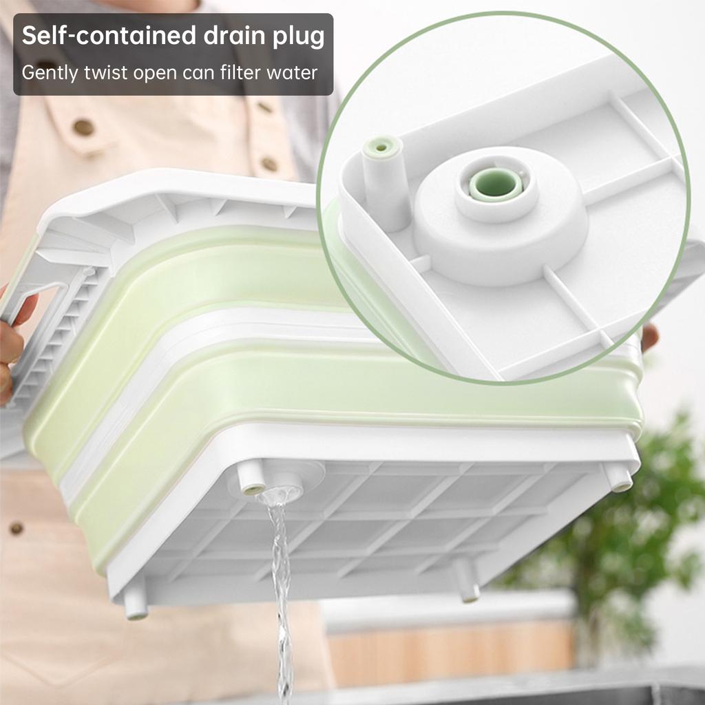 Collapsible Multifunctional Chopping Board Reusable Portable Vegetable Washbasin