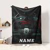 Custom Name Nightmare House Flannel Blanket Throw Blanket Soft Warm Sofa Bed home Decor Unique Gift
