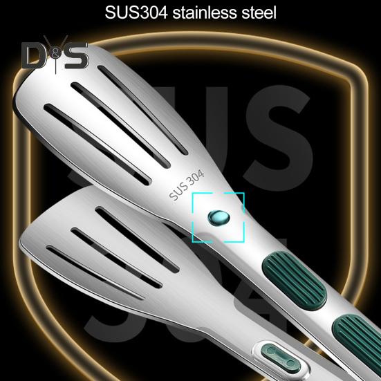 Thick Meat Tongs Silicone Handle Convenient Food Grade BBQ Tongs