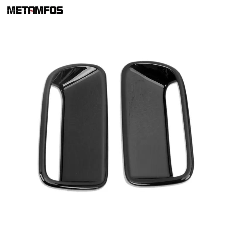 For Honda Fit Jazz -2024 2025 Carbon Fiber Front Air Condition Vent Outlet Cover Trim Sticker Bezel Accessories Car Styling