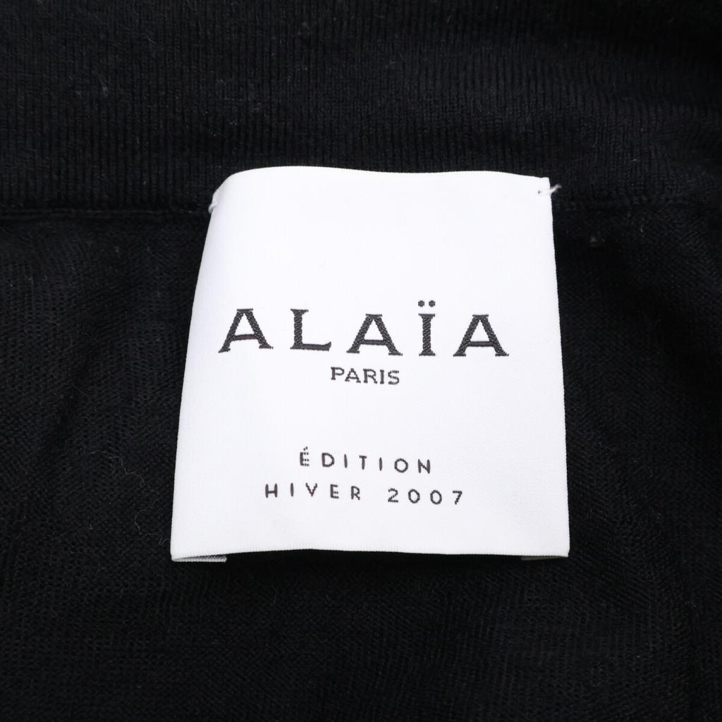 ALAIA [Domestically Authorized] AA9R2187CM626 Crinoline Flare Fine Knit Mini Skater Dress / dress 38 blackUsed