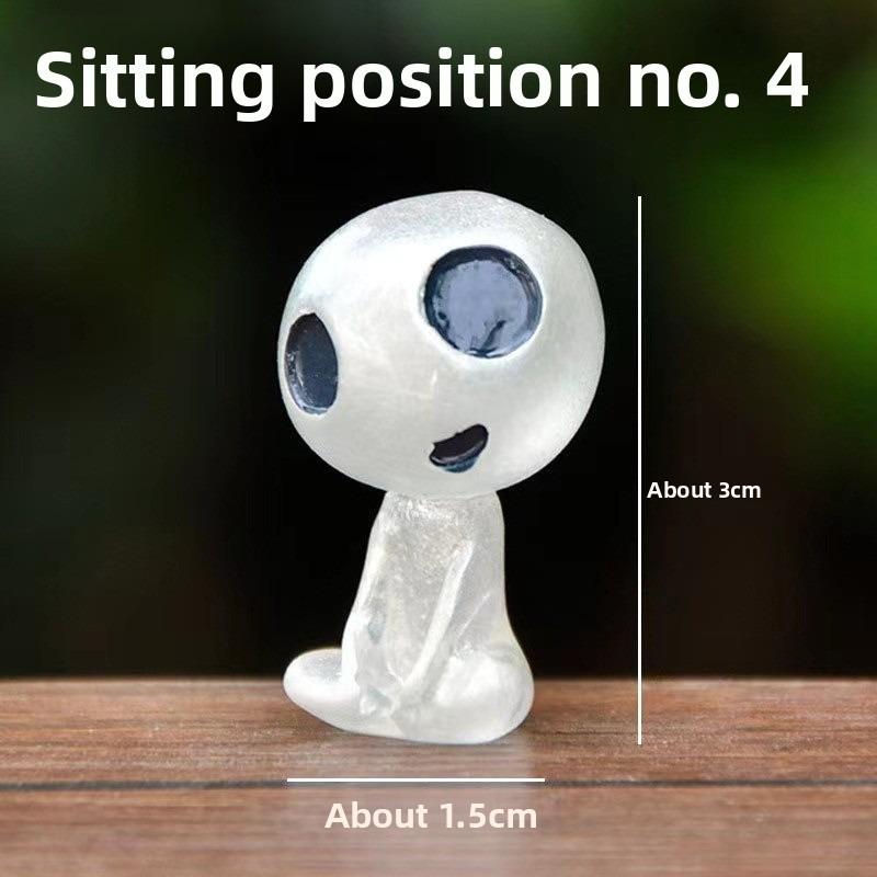 Mini princezna Mononoke Světelný strom Elfové Ozdoba pro panenku Mikrokrajinka Bonsai