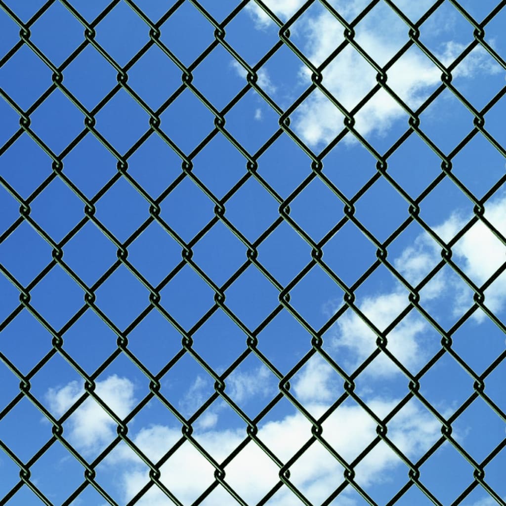Steel Mesh Fence 0.8 x 15 m Green
