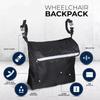 Reflective Stripe Wheelchair Backpack Bag Large Capacity Wheelchair Pouch  School Supplies