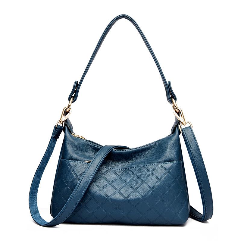 

Middle-aged and elderly bags 2025 new casual soft leather multi-layer large-capacity mother bag versatile temperament one-shoulder crossbody bag синий