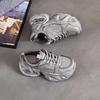 Internet celebrity dad shoes women super fire 2025 summer new popular thick sole heightening mesh breathable sports casual net shoes