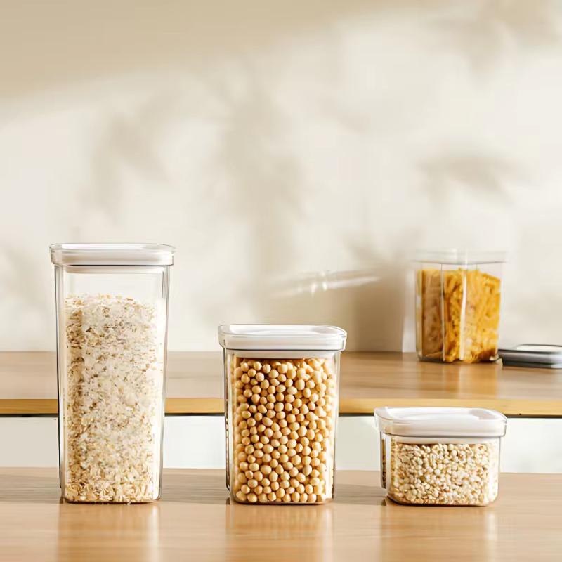 Luftdichter Waschmittelspender, Pulver-Aufbewahrungsbox, transparenter Waschpulver-Flüssigkeitsbehälter mit Deckel