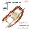 Sunflower Vine Faux Floral Decor for AC Pipe & Wall Hanging