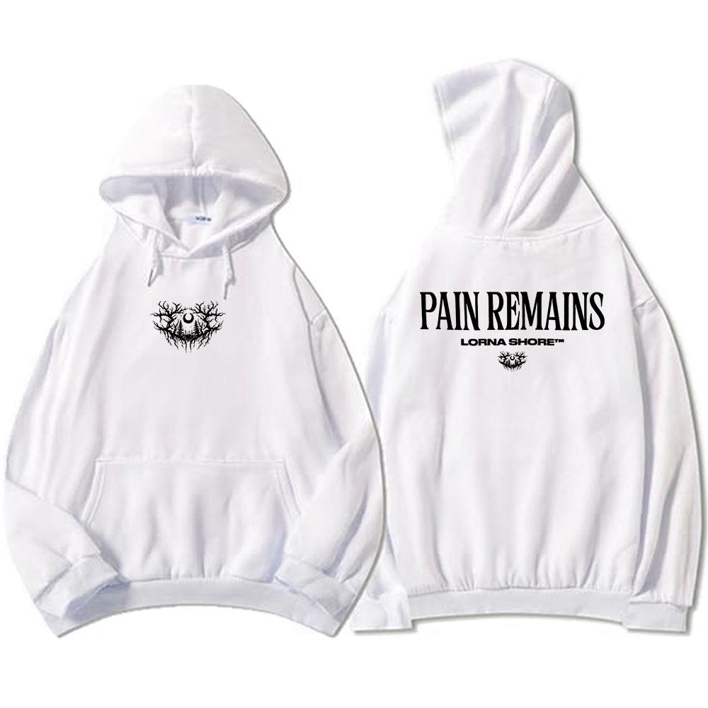 Moletom com Capuz de Manga Comprida de Lã Lorna Shore Masculino Casual Grunge Unissex Streetwear Tops Masculinos