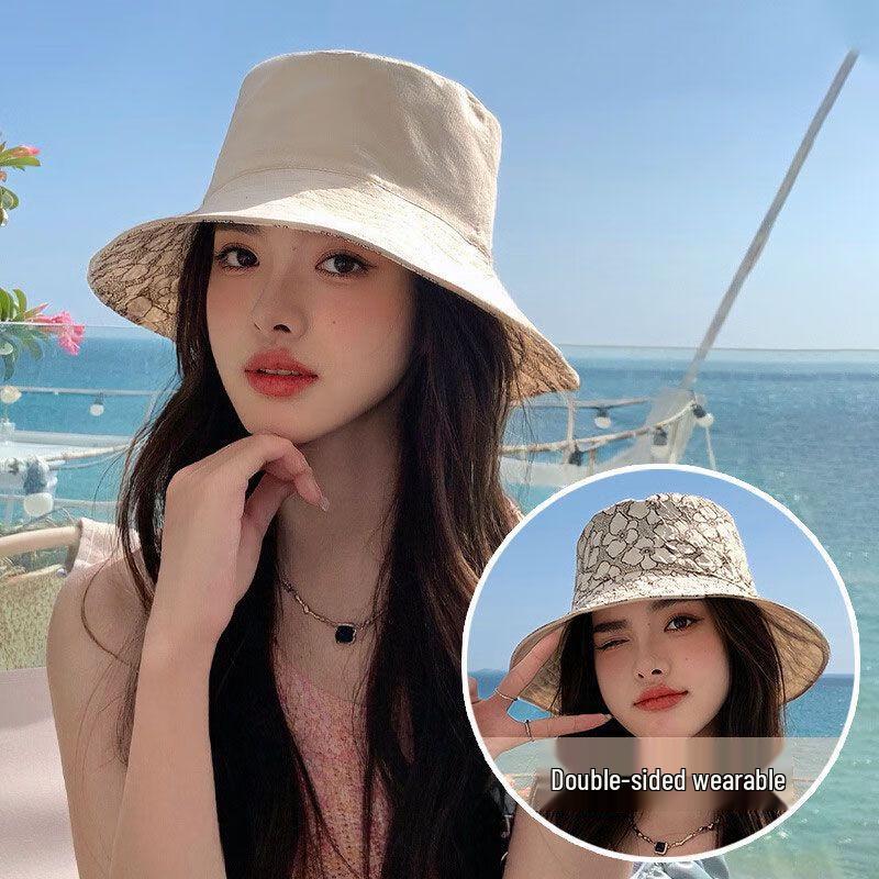 Женская двусторонняя рыбацкая шляпа с широкими полями от солнца