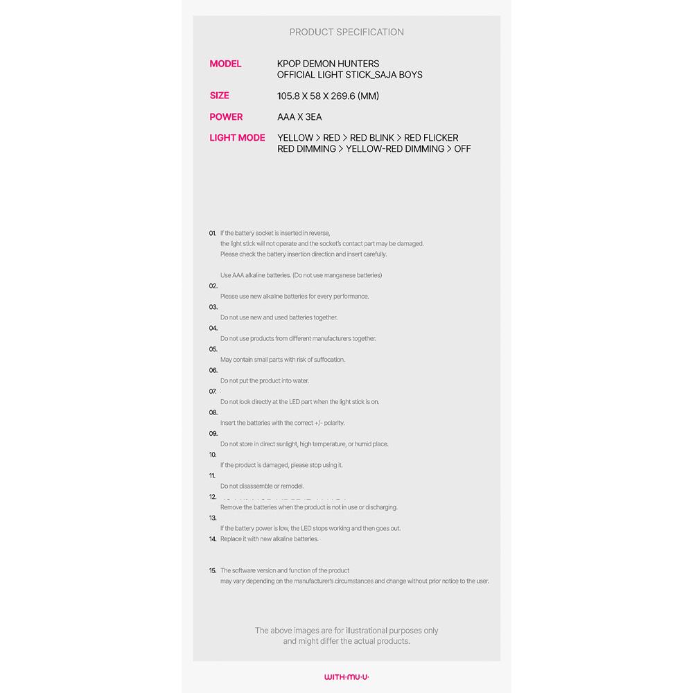 [Pre-order] KPOP DEMON HUNTERS - SAJA BOYS Official Light Stick