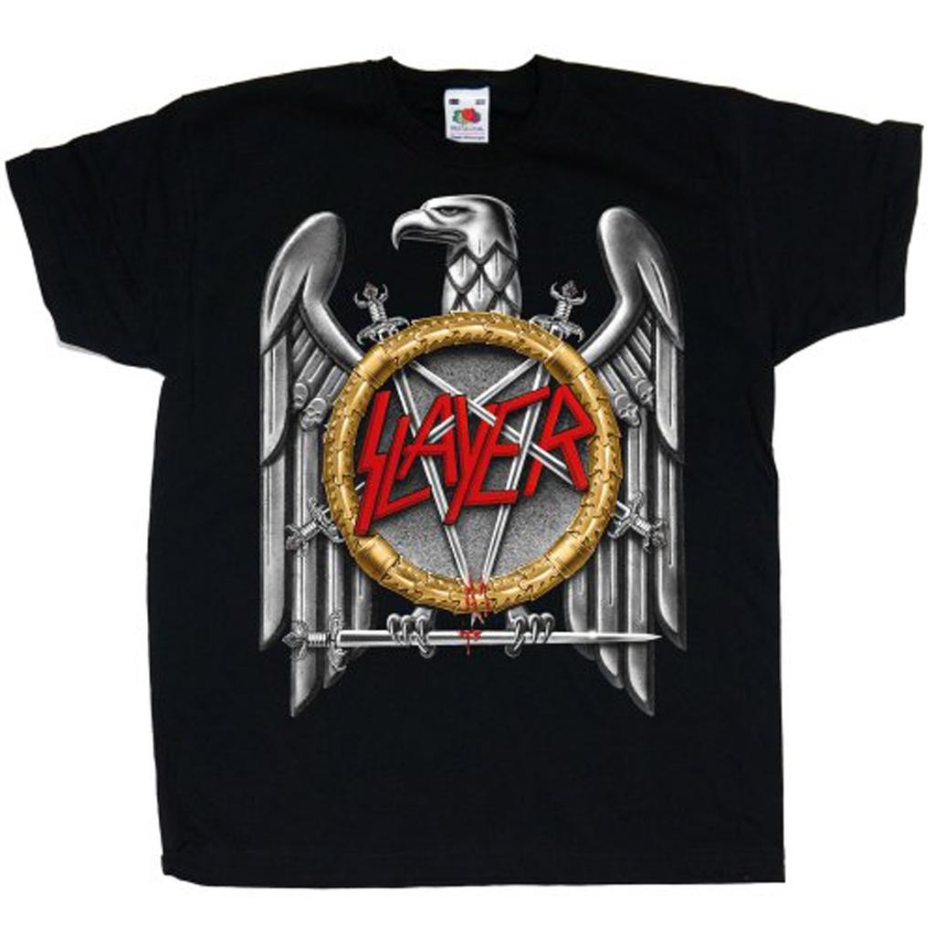 Slayer Silver Eagle Thrash Metal Rock TShirt Unisex