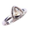 Natural Citrine Gemstone Handmade 925 Solid Sterling Silver Ring Size 7 c0D79