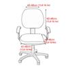 1 Set Gaming Chair Covers Removable Computer Armchair Slipcover Rotating Stool Seat Protector For Office Chair Covers 310G