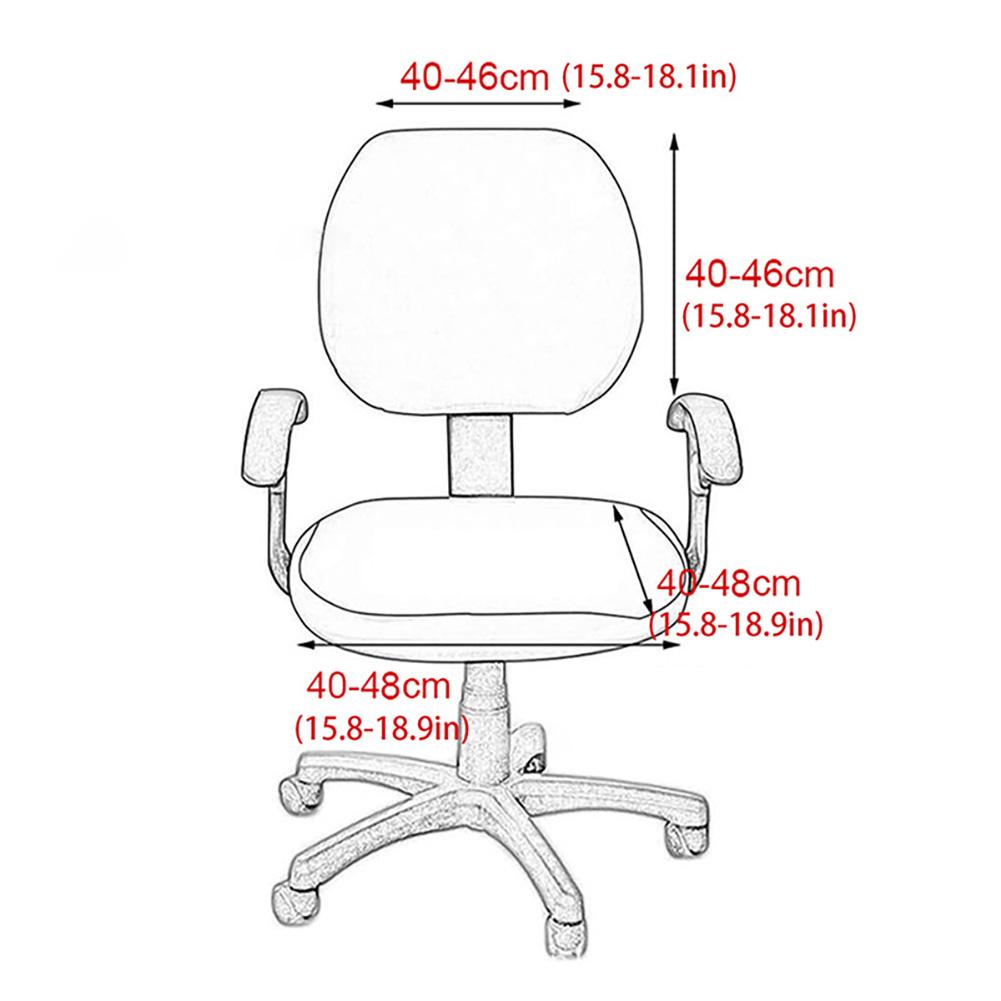 1 Set Gaming Chair Covers Removable Computer Armchair Slipcover Rotating Stool Seat Protector For Office Chair Covers 310G
